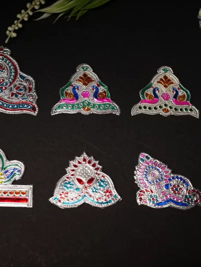 Silver Laddu Gopal Mukut
